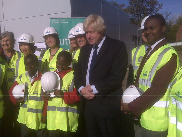 Boris Johnson at Merton's Intergenerational Centre